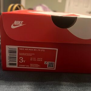 Youth size 3 black Nike Air max